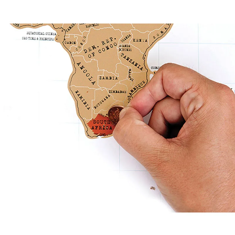Poster - Carte du Monde grattable Scratch-3