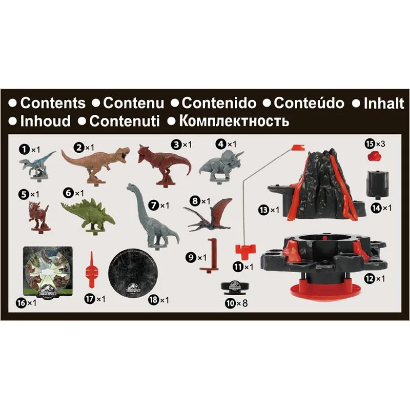 Jeu Shaky volcan Jurassic World - 4+-5