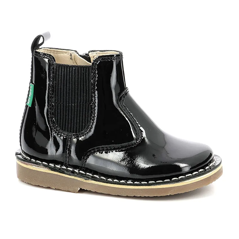 Boots Maelio - Noir/Vernis-1