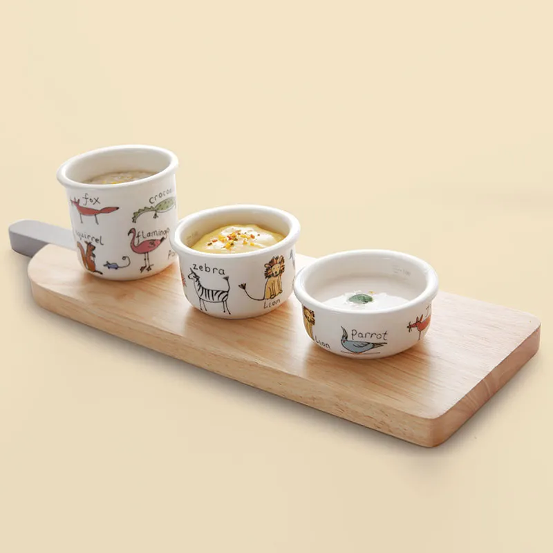 3 Récipients Bébé porcelaine Animaux - 180/130ml-4