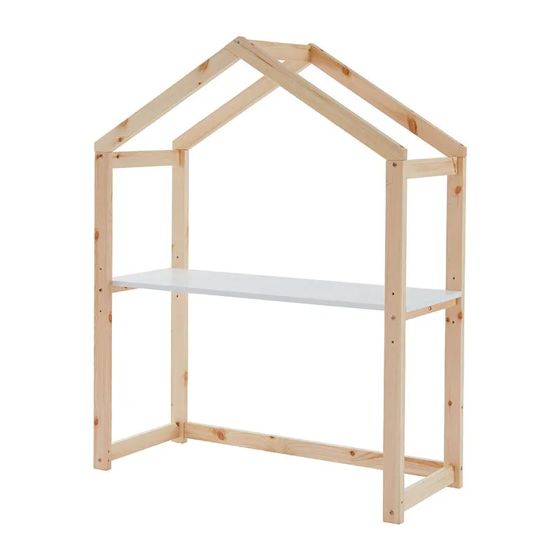 Bureau cabane Tiny Bois/Blanc - 120x50x151cm-1