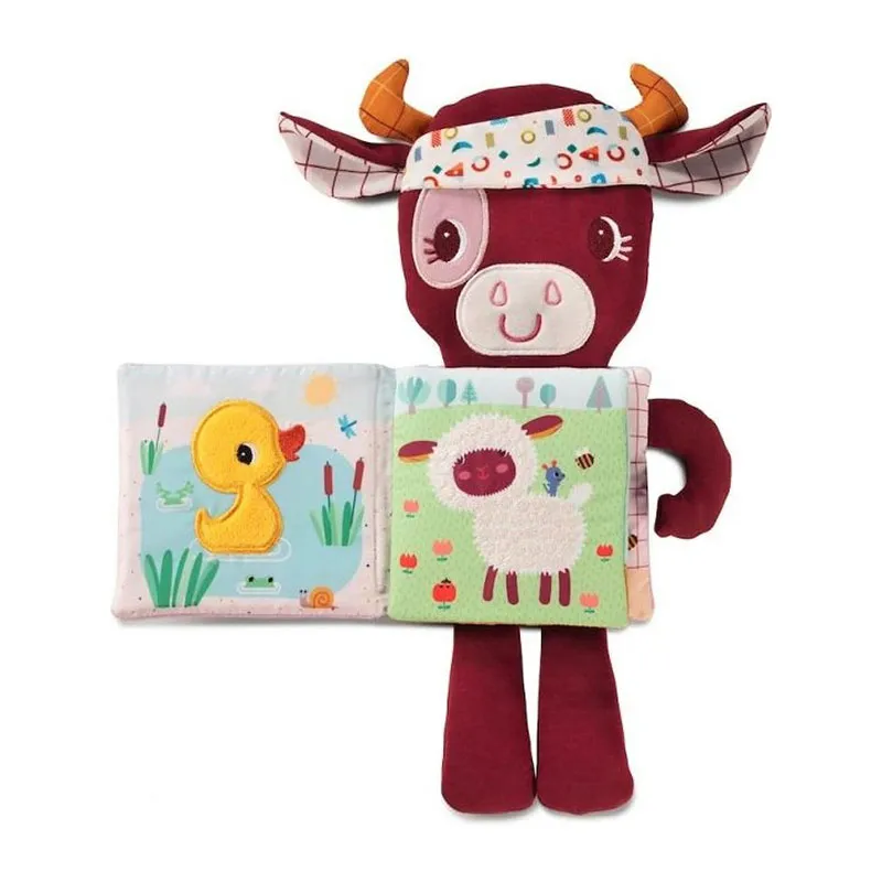 Livre tissu doudou Rosalie la vache - 6m+-1