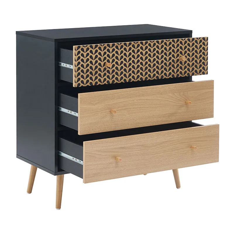 Commode Capucine Noir - 78x39.5x80cm-5