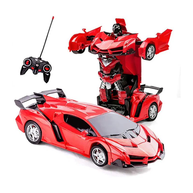 Voiture télécommandée transformable Rouge - 3+-0