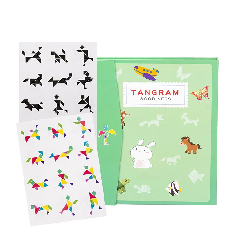 Livre + Tangram magnét. 7pcs - 36m+-3