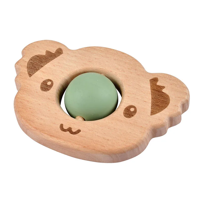Jouet d'éveil Bois Koala Eucalyptus - Ø8cm-0
