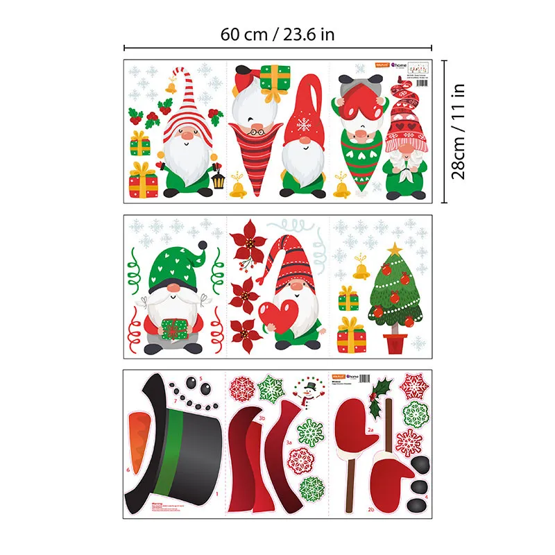 Stickers - Gnomes mignons & Bonhomme de neige-7