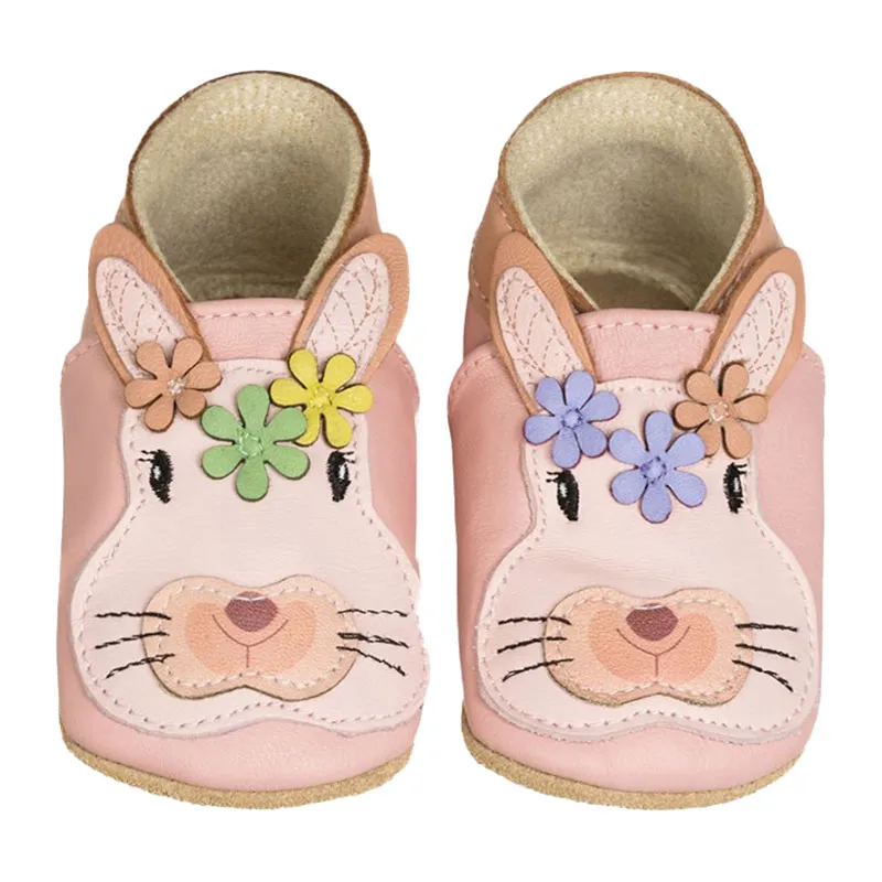 Chaussons cuir extra souple Lapin-8