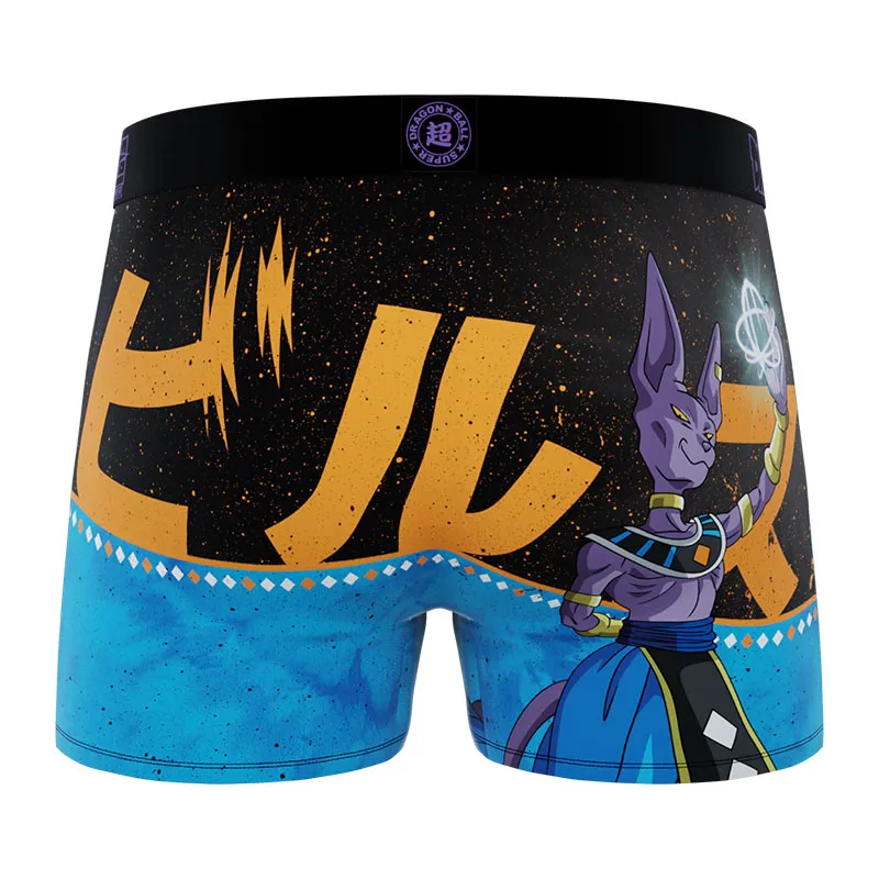 3 boxers enfant Dragon Ball Beerus Goku Vegeta Vegeto - Turquoise/Violet/Orange/Noir-6