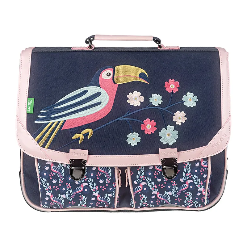 Cartable 38 cm Les Fantaisies Assya - Bleu-0
