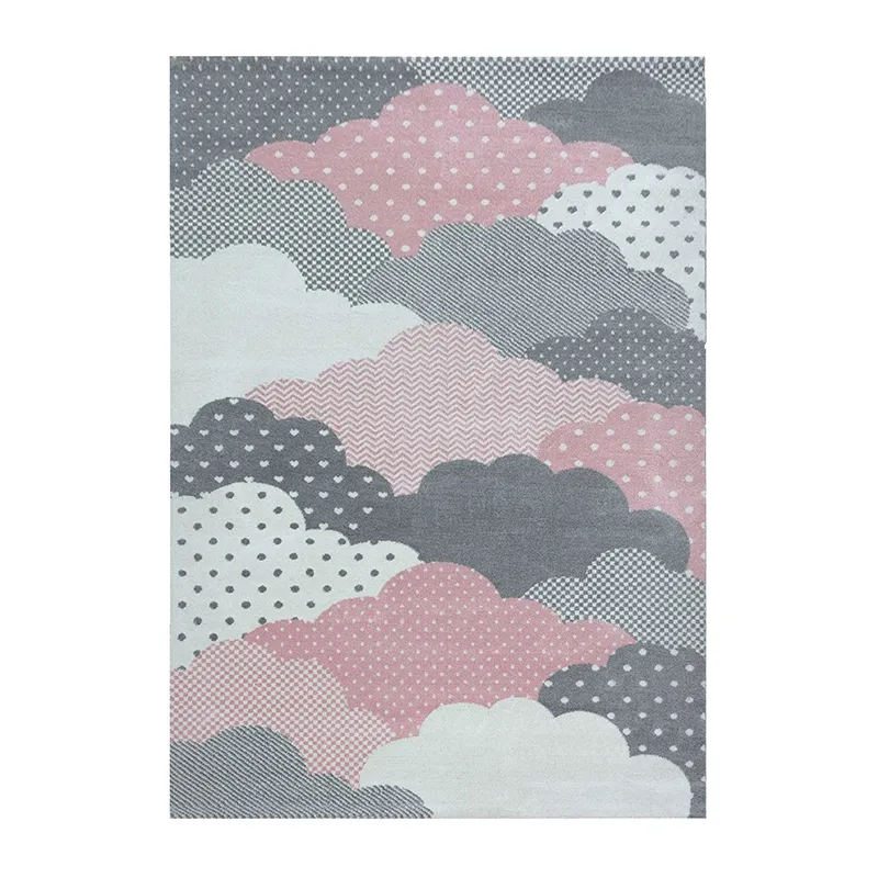 Tapis Nuages Rose - Plusieurs dim. dispos-0