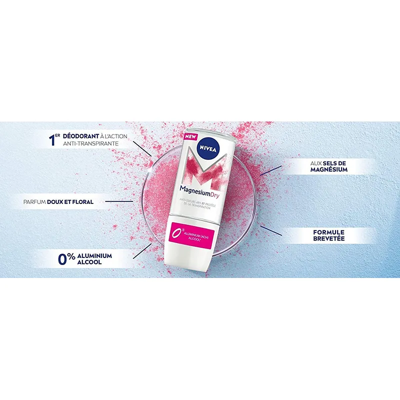 2 Déodorants bille femme MagnesiumDry Care - 2x50ml - NIVEA-3