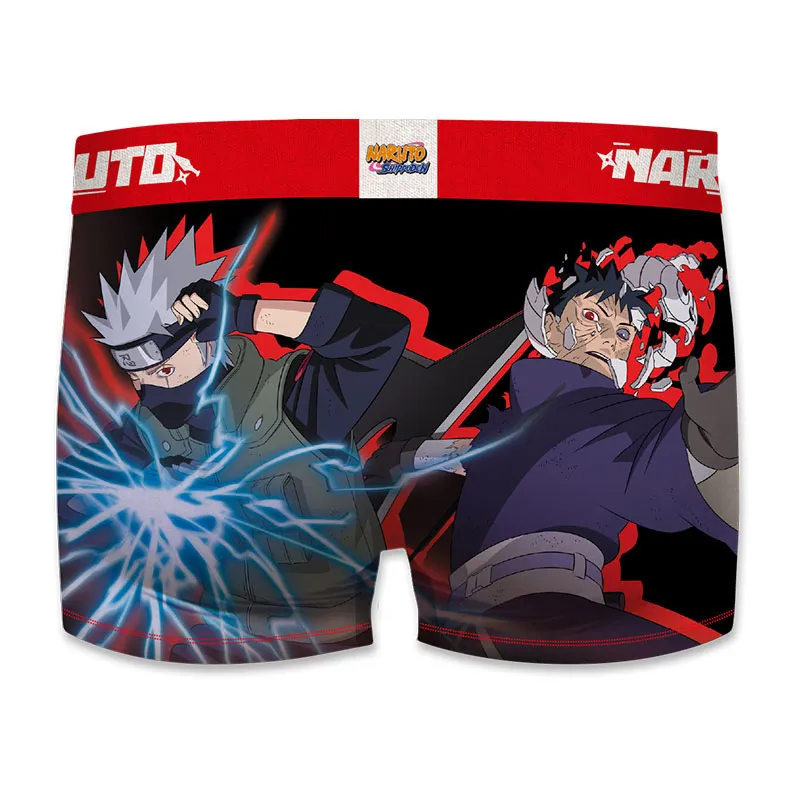 4 Boxers Homme Naruto Shippuden - Bleu/Noir-3