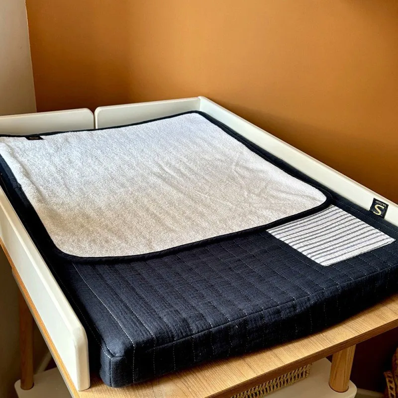 Matelas à langer + serviette éponge Sailor - 52x68x6cm-1