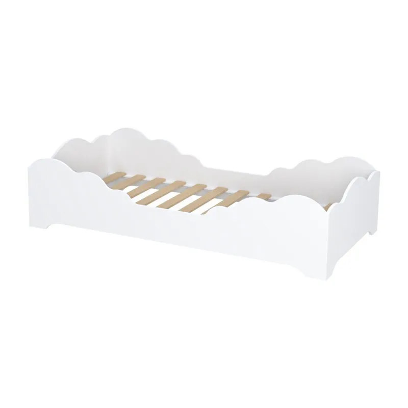 Lit Flocon + Sommier Blanc-2