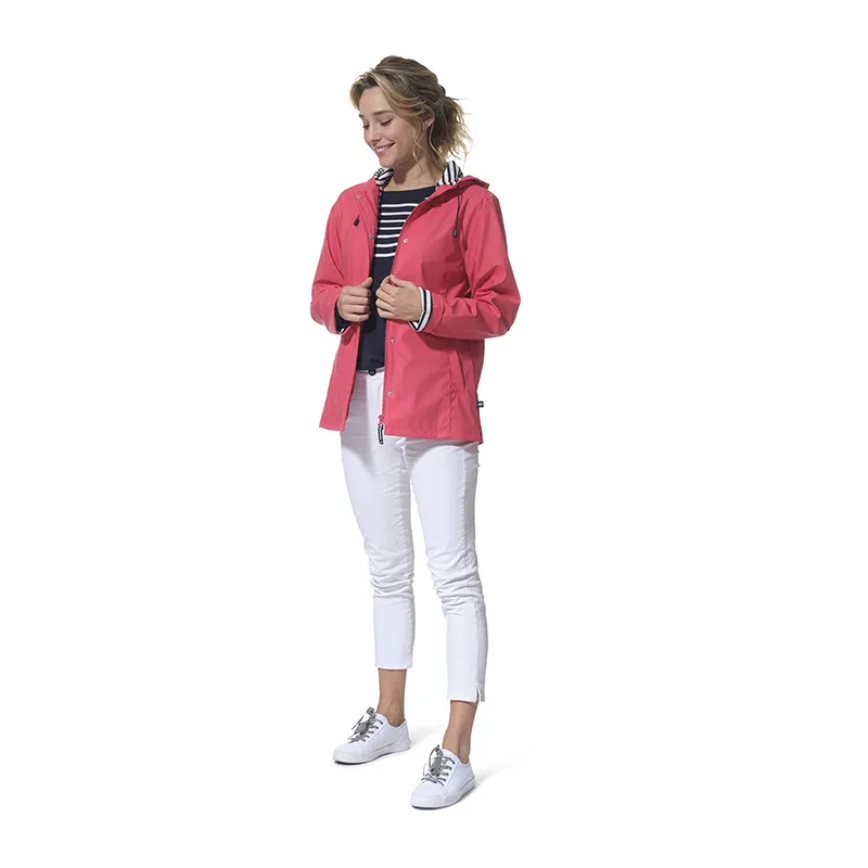 Ciré zippé à capuche Nuance Femme - Groseille-0