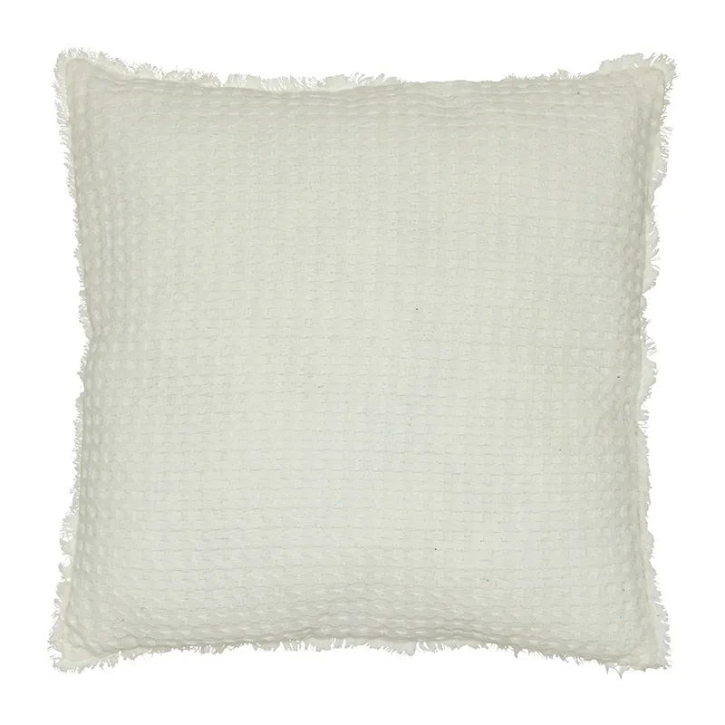Coussin nid d'abeille Widdy Blanc The Floral Collection - 45x45cm-0