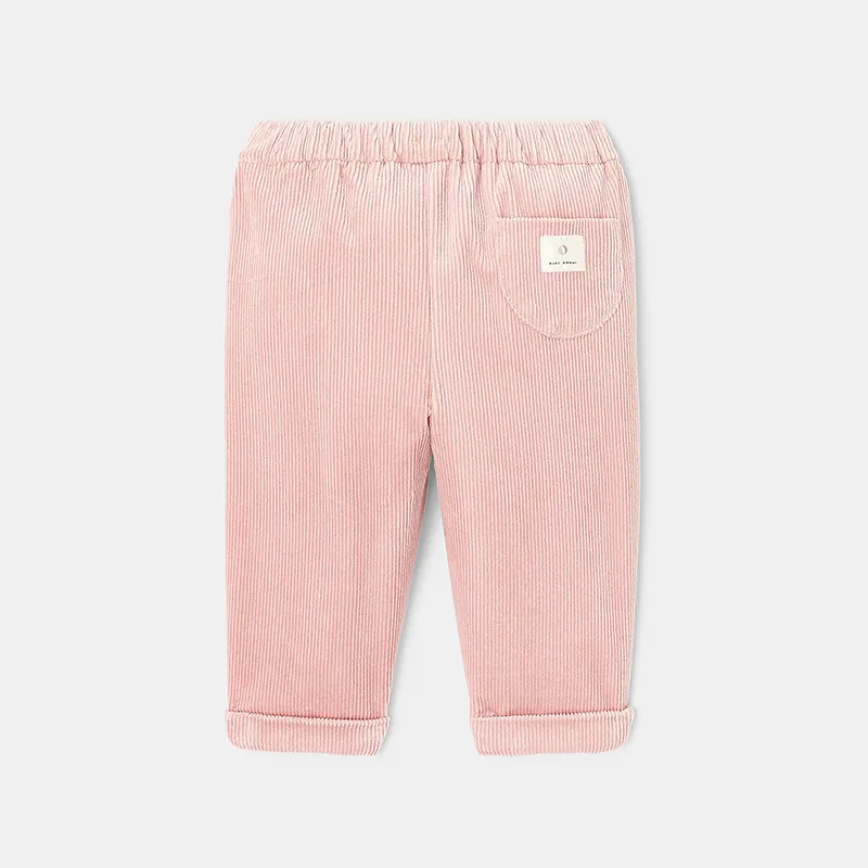 Pantalon velours Mixte - Rose bonbon-1