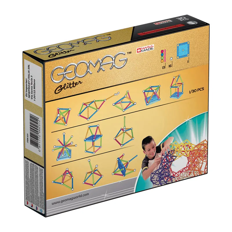 Jeu de construction magnét. Glitter 30pcs - 3+-1
