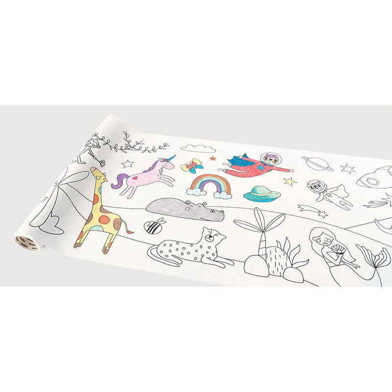 Rouleau de papier dessin auto-adhésif décollable - 30cmx4m-2