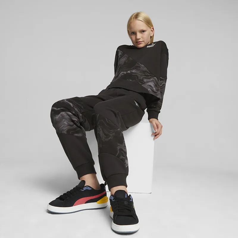 Sweat à capuche Power Cat Puma Fille - Noir/Gris-4