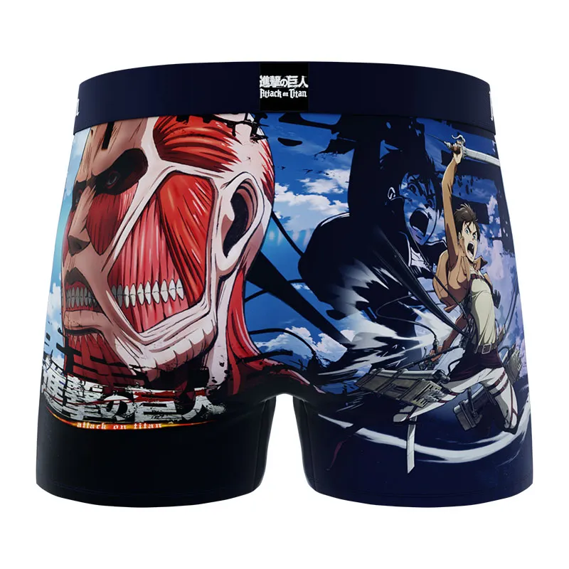 3 boxers homme Attack On Titan - Rouge/Bleu/Noir/Blanc/Vert-5