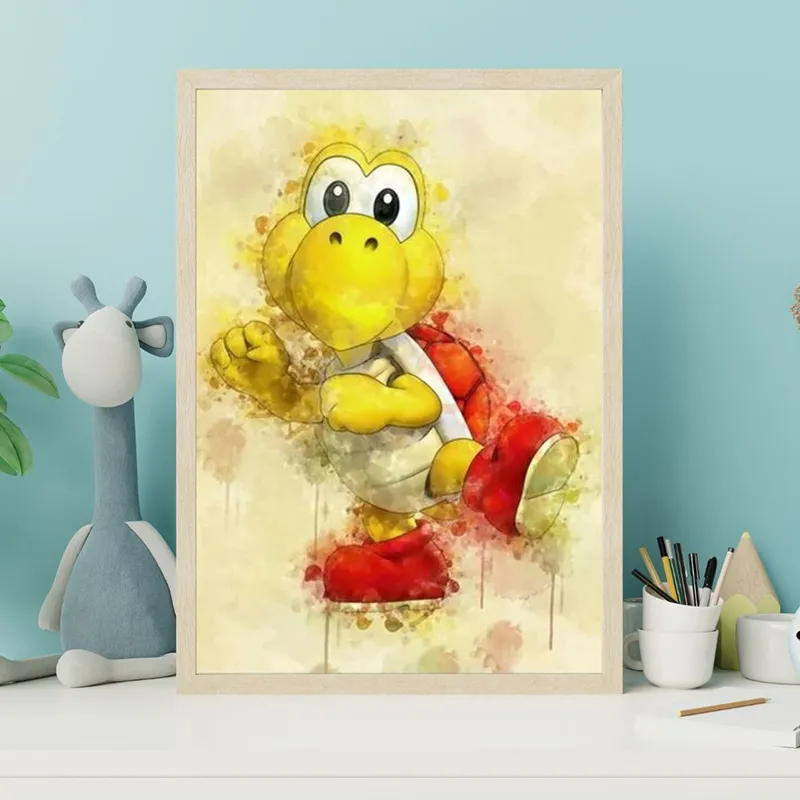 Toile Koopa Mario - 30x40cm-1