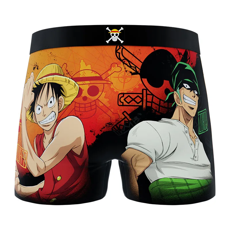 4 Boxers Garçon One Piece - Vert/Violet/Orange/Noir/Rouge-1