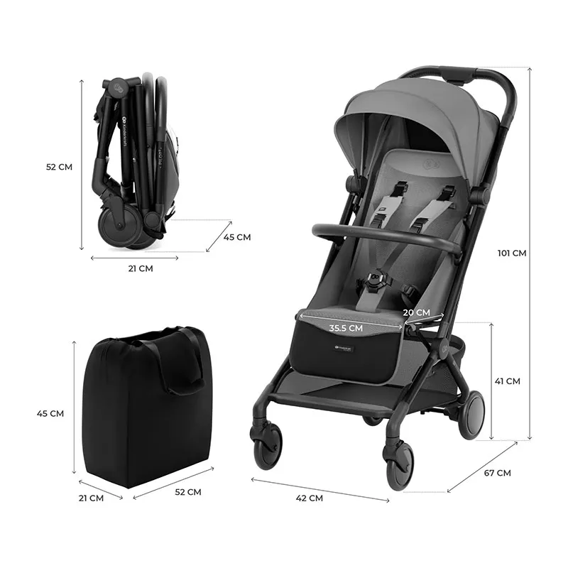 Poussette Compacte cabine Pilot 2 Gris - 0m+-10