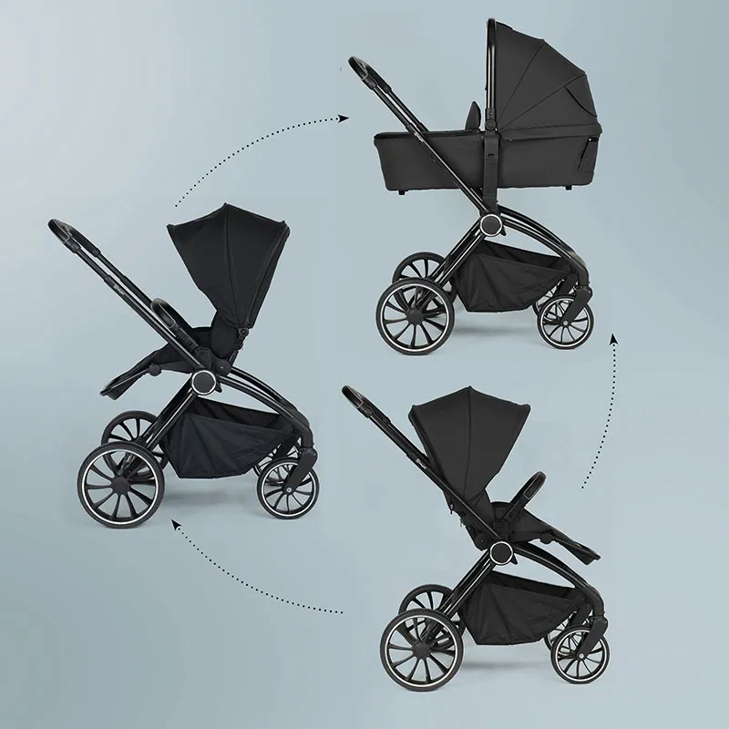 Duo Poussette Compacte Harmony Noir - 0m+-8