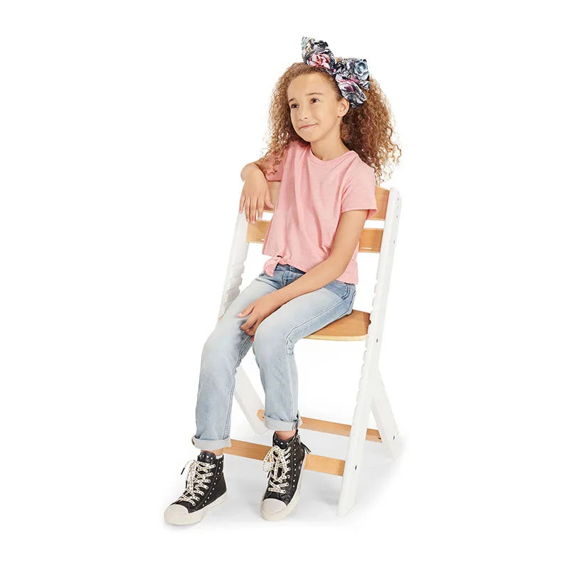 Chaise haute Enock + coussin Gris - 6m+-6