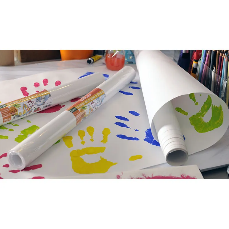 Rouleau papier à dessin Blanc 90g - 0,5x5m-1