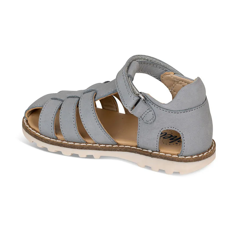 Sandales semi-ouvertes Paolo Cuir - Gris-8