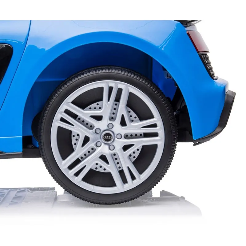 Voiture à batterie Audi R8 Spyder Bleu  - 36m+-10