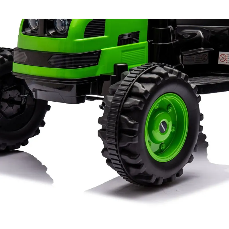 Tracteur à batterie avec remorque Farmer Vert - 36m+-5