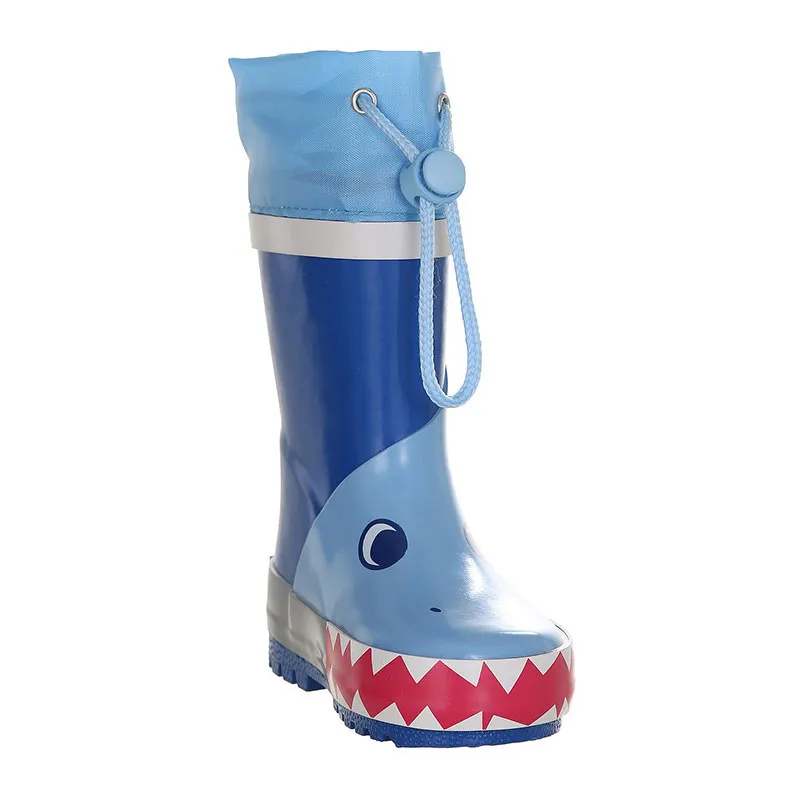Bottes de pluie hautes Requin - Bleu-3