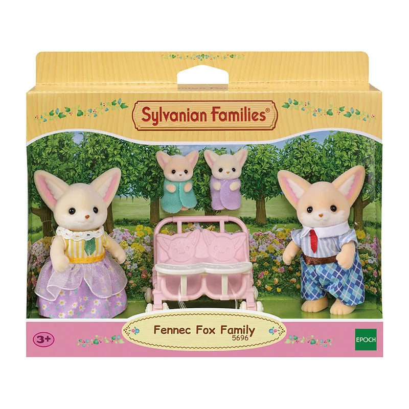 Famille Fennec & poussette double - 5pcs-6