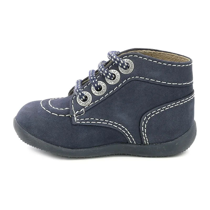 Bottillons lacets Bonbon - Marine-2