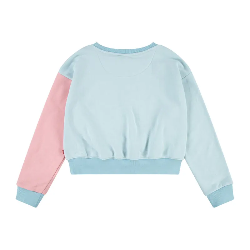 Sweat Color Block - Pastel Blue-1
