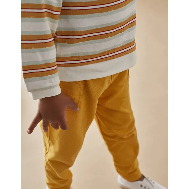 Sweat + Jogging Rayures - Jaune-2