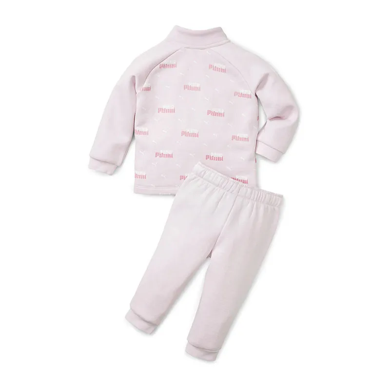 Ensemble Jogging Bébé Minicats Aop Puma - Rose perle-1