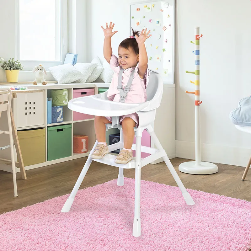 Chaise haute Simple Blanc - 12m+-3