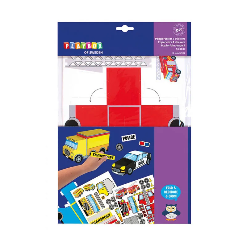 Kit créatif Voiture & Stickers - 8pcs-0
