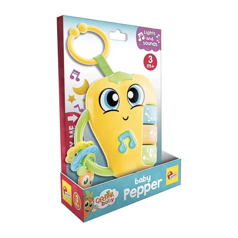 Hochet électronique Carotina Baby Poivron- 3m+-3