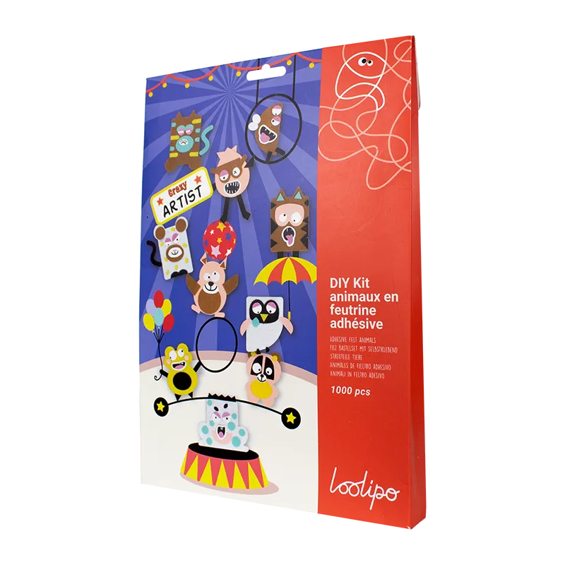 Kit DIY Feutrine adh. Crazy Artist +1000pcs - 4+-4