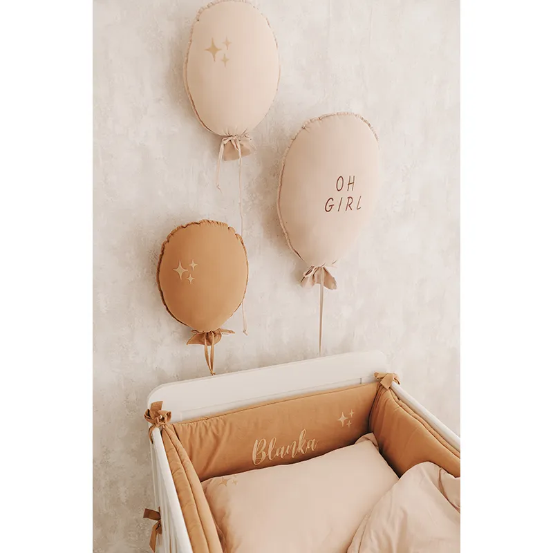 Tour de lit Coton Camel - 210cm-3