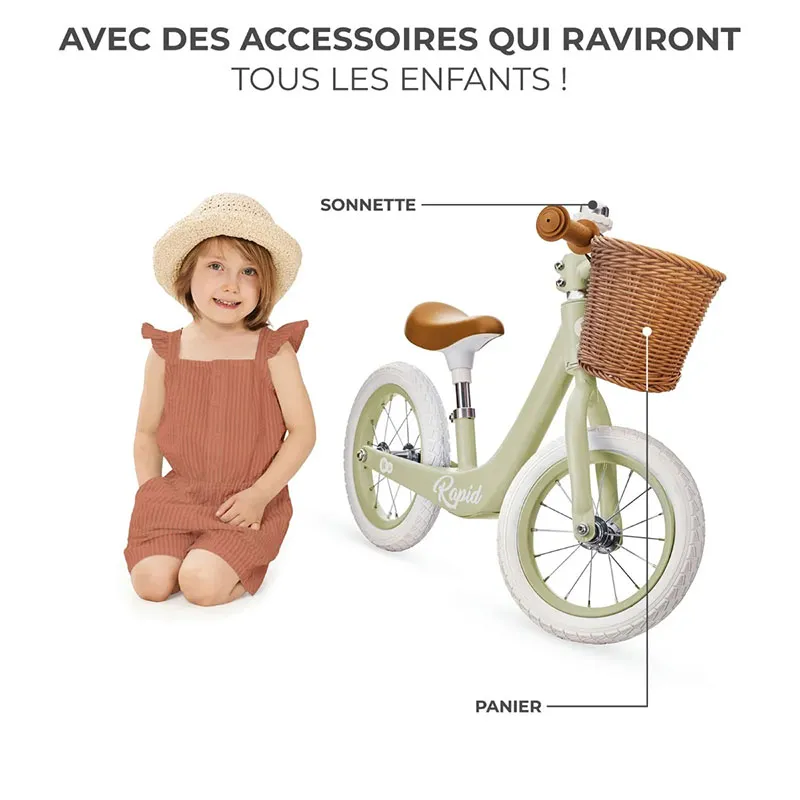 Draisienne Rapid 2 Vert - 24m+-5