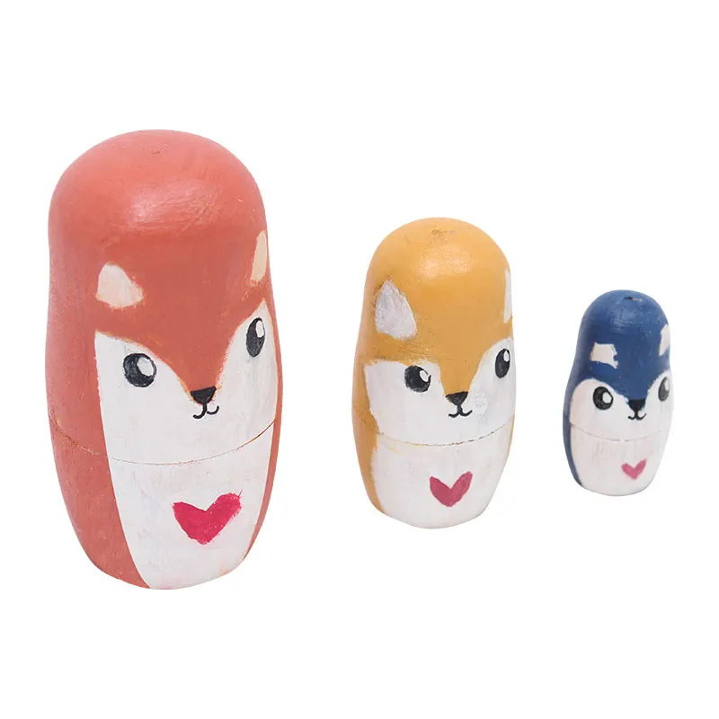 Poupées Russes bois à décorer 3pcs - 3+-2