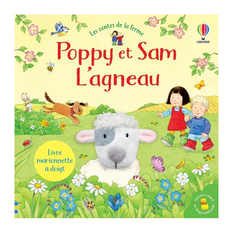 Poppy & Sam Livre marionnette à doigt L'agneau - 0m+-0