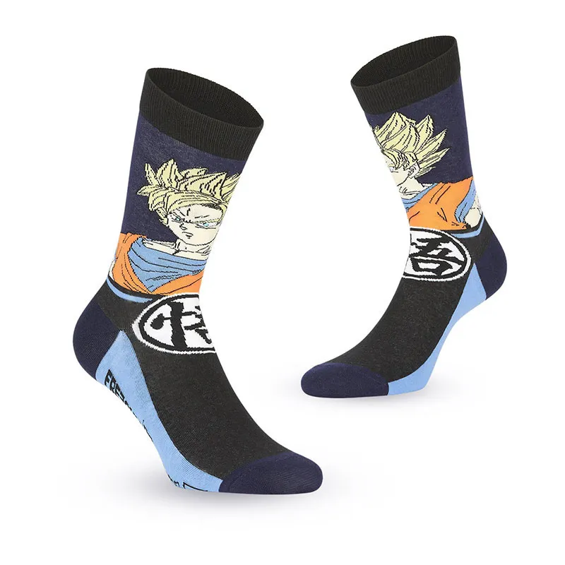 4 paires de Chaussettes Garçon Dragon Ball Z - Noir/Rouge/Orange/Gris/Jaune-12